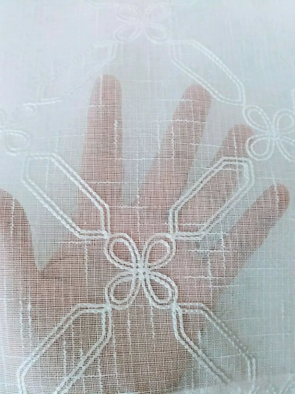 Designer Collection 2 Pk Elite Curtain Panels White Embroidered 38x84 Ea Sheer